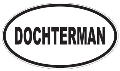 DOCHTERMAN - Oval Sticker