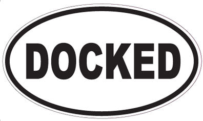 DOCKED - Oval Sticker