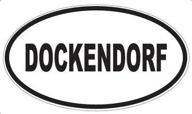 DOCKENDORF - Oval Sticker