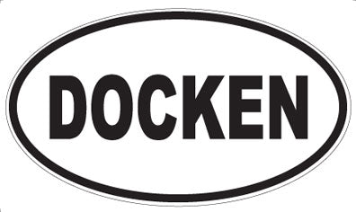 DOCKEN - Oval Magnet