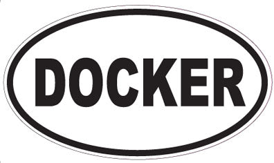 DOCKER - Oval Sticker