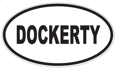 DOCKERTY - Oval Sticker