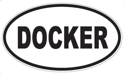 DOCKER - Oval Magnet