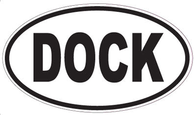 DOCK - Oval Sticker