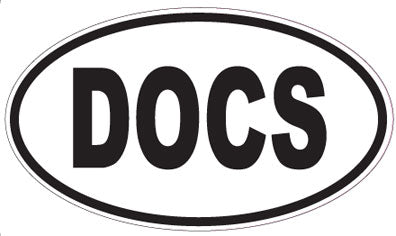 DOCS - Oval Sticker