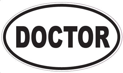 DOCTOR - Oval Sticker