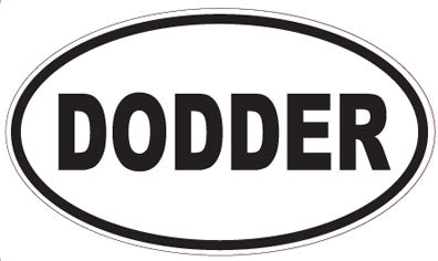 DODDER - Oval Sticker