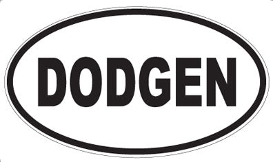DODGEN - Oval Sticker