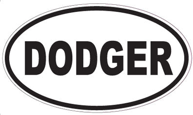 DODGER - Oval Sticker