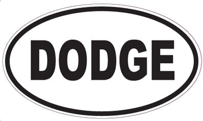 DODGE - Oval Magnet