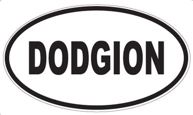 DODGION - Oval Magnet