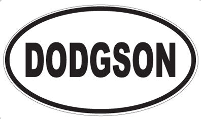 DODGSON - Oval Magnet