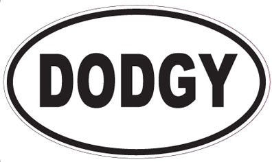 DODGY - Oval Magnet