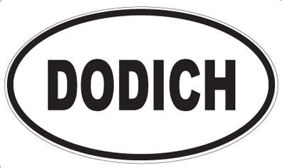 DODICH - Oval Sticker