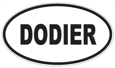 DODIER - Oval Sticker