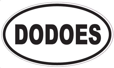 DODOES - Oval Sticker