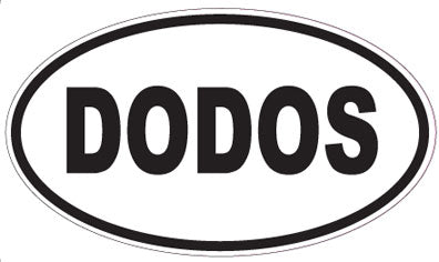DODOS - Oval Magnet