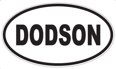DODSON - Oval Sticker
