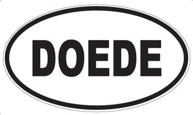 DOEDE - Oval Sticker