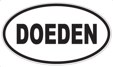 DOEDEN - Oval Sticker