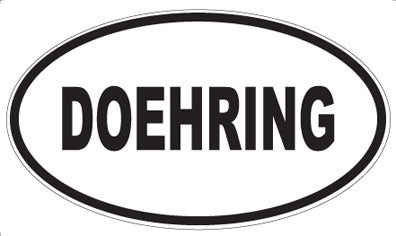 DOEHRING - Oval Sticker