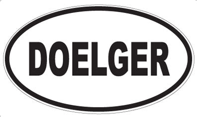 DOELGER - Oval Sticker