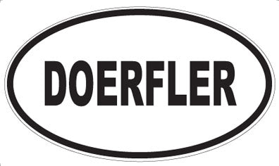 DOERFLER - Oval Sticker