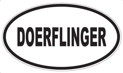 DOERFLINGER - Oval Sticker