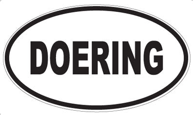 DOERING - Oval Sticker