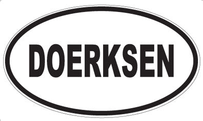 DOERKSEN - Oval Sticker