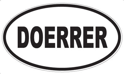 DOERRER - Oval Sticker