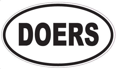 DOERS - Oval Magnet