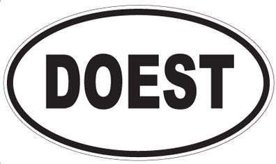 DOEST - Oval Magnet