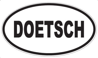 DOETSCH - Oval Sticker