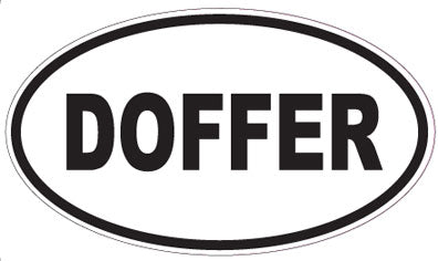 DOFFER - Oval Sticker