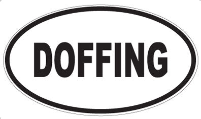 DOFFING - Oval Sticker