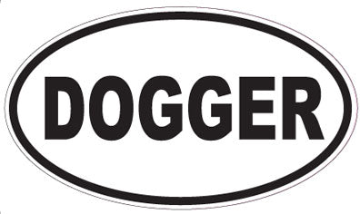 DOGGER - Oval Sticker
