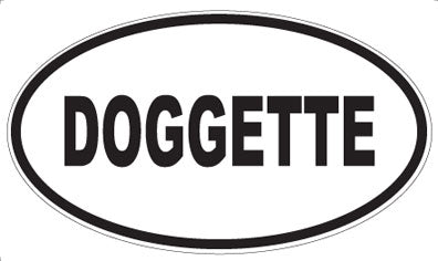 DOGGETTE - Oval Sticker