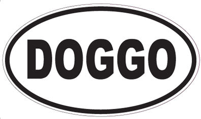 DOGGO - Oval Magnet