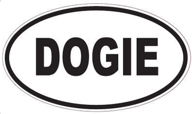 DOGIE - Oval Magnet