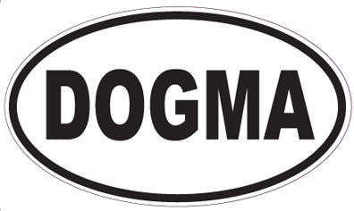 DOGMA - Oval Sticker