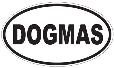 DOGMAS - Oval Sticker