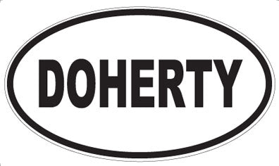 DOHERTY - Oval Magnet