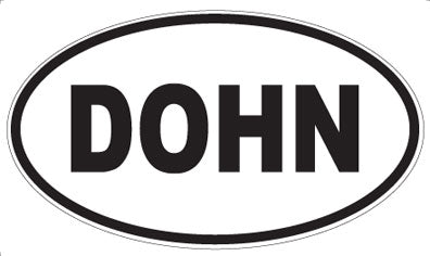 DOHN - Oval Sticker