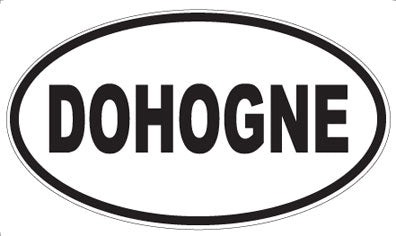 DOHOGNE - Oval Sticker