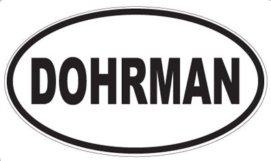 DOHRMAN - Oval Sticker