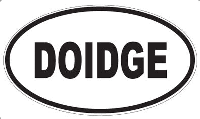 DOIDGE - Oval Magnet