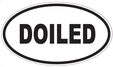 DOILED - Oval Sticker