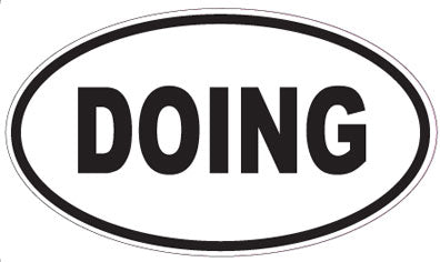 DOING - Oval Magnet