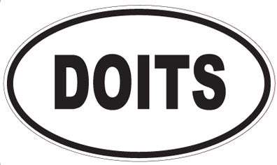 DOITS - Oval Sticker